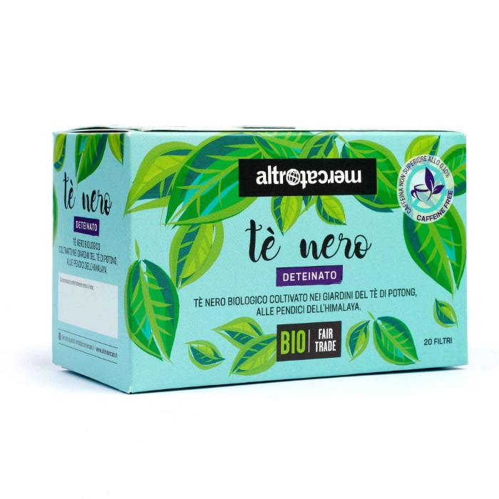 Tè nero deteinato - bio - 20 filtri